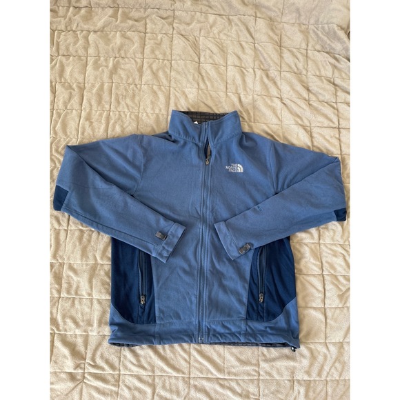 The North Face Other - The North Face Mens Full Zip Fleece Jacket Blue Two Tone Mock Neck Medium